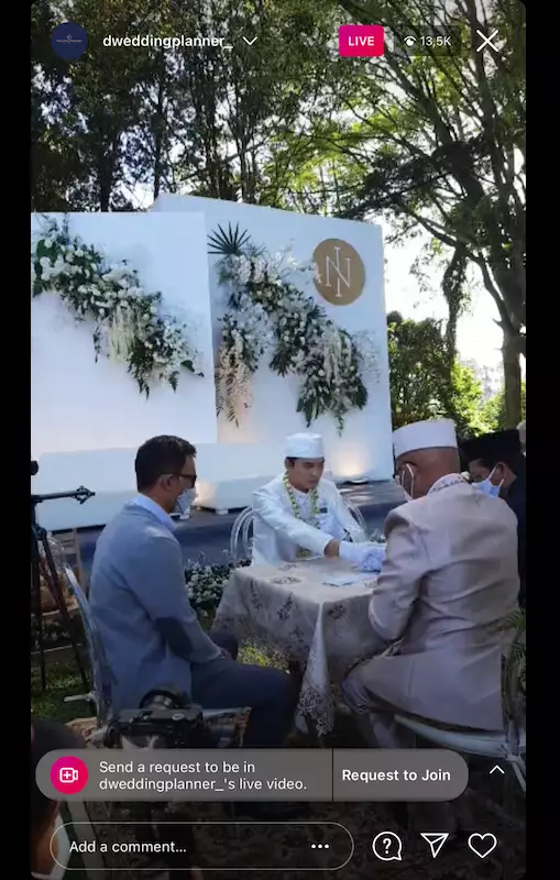 pernikahan Ikbal Fauzi 'Ikatan Cinta' © 2021 brilio.net