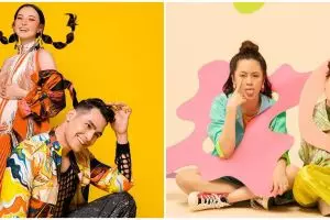 Beda gaya 8 seleb pemotretan bertema colorful, Saskia Chadwick gemesin