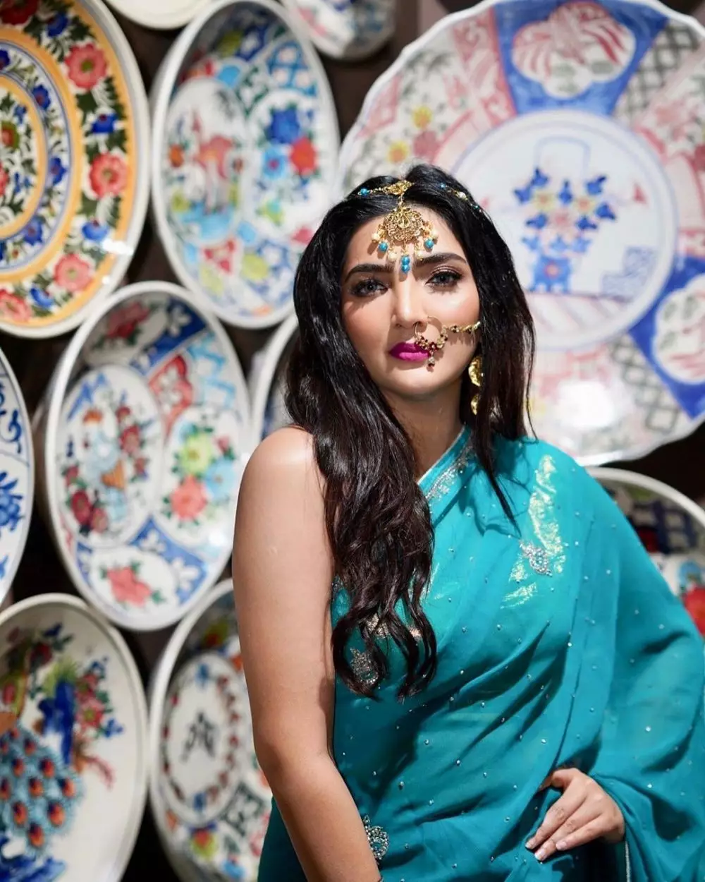 Potret penyanyi cantik ala bintang India © Instagram Potret penyanyi cantik ala bintang India © Instagram