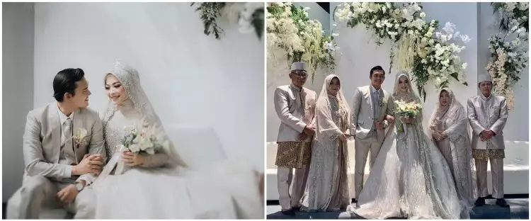 10 Momen resepsi nikahan Ikbal Fauzi 'Ikatan Cinta', bernuansa outdoor