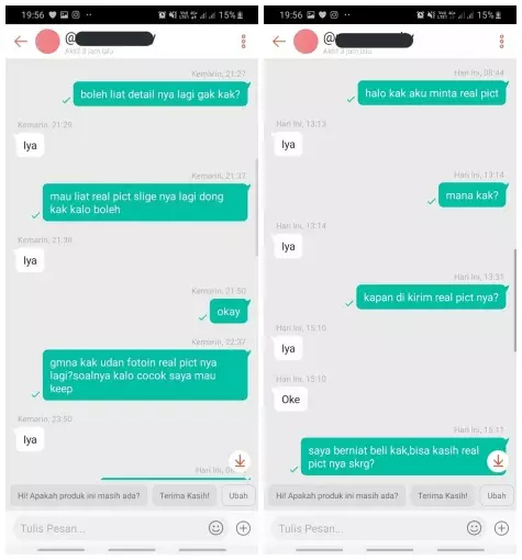 Chat penjual nggak niat dagang © Twitter