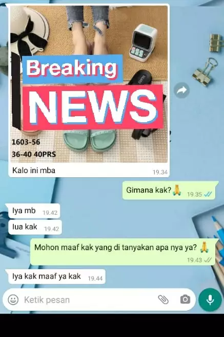 Chat penjual nggak niat dagang © Twitter