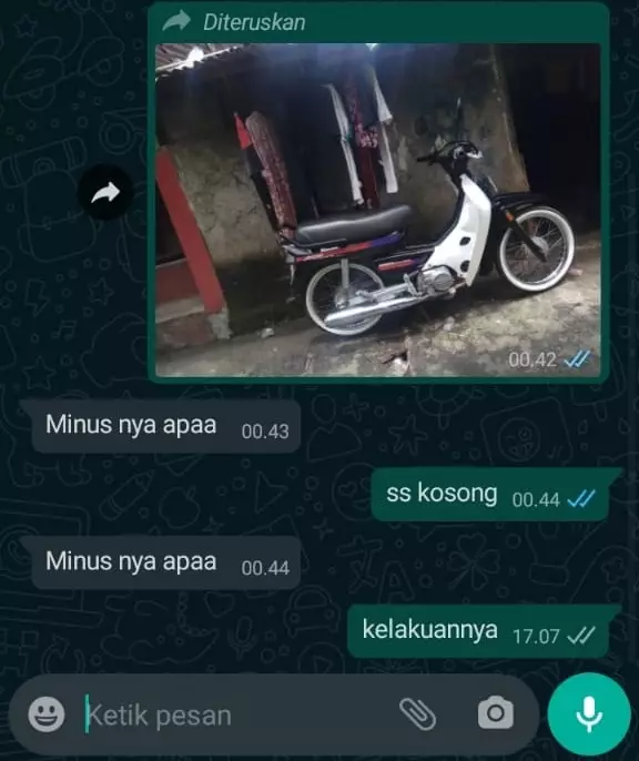 Chat penjual nggak niat dagang © Twitter