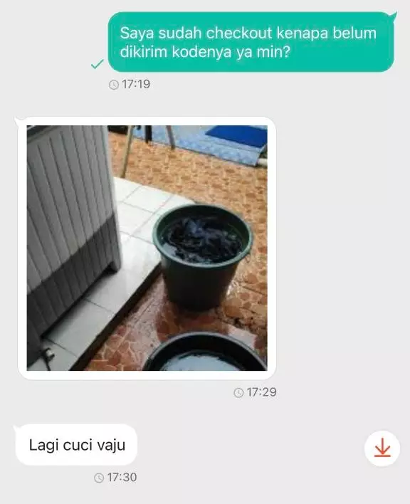 Chat penjual nggak niat dagang © Twitter