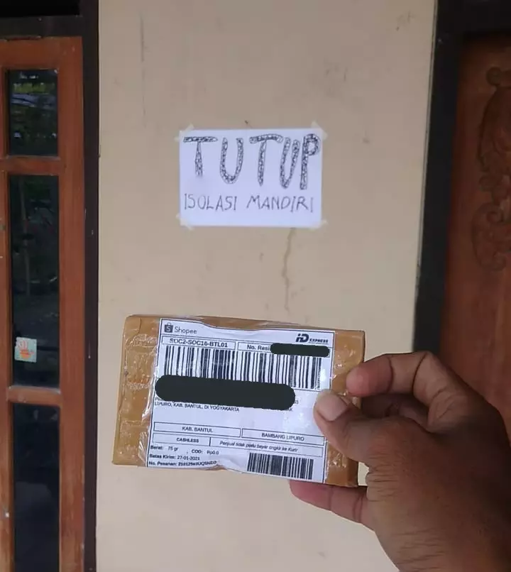 Pemberitahuan untuk kurir © berbagai sumber