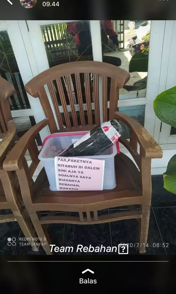 Pemberitahuan untuk kurir © berbagai sumber