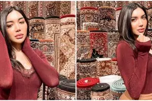 7 Potret Millen Cyrus di Henna Night Aurel, kakinya curi perhatian