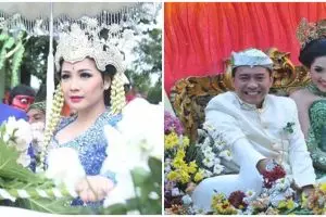 Potret lawas pernikahan 5 pasang seleb dengan arak-arakan, meriah pol