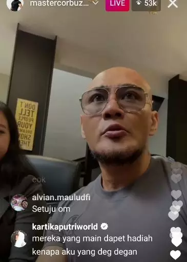 seleb nonton Dewa kipas vs irene © Instagram seleb nonton Dewa kipas vs irene © Instagram