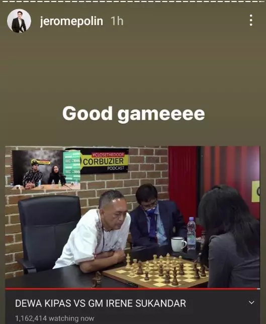 seleb nonton Dewa kipas vs irene © Instagram seleb nonton Dewa kipas vs irene © Instagram