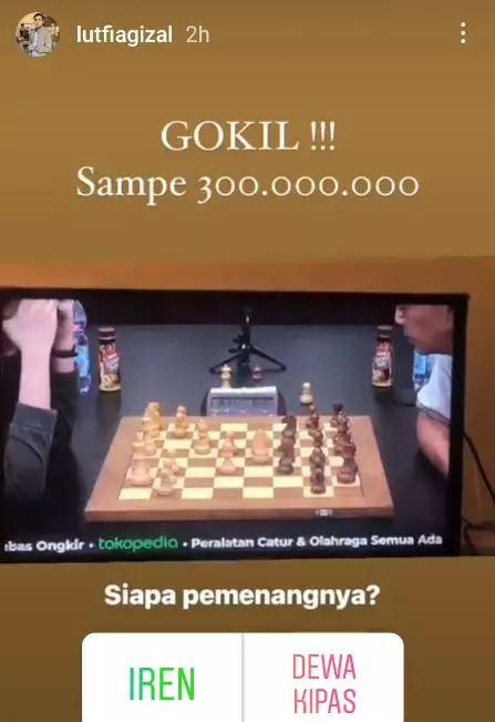 seleb nonton Dewa kipas vs irene © Instagram seleb nonton Dewa kipas vs irene © Instagram