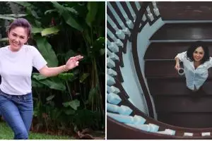 8 Potret desain tangga di rumah Yuni Shara, Instagramable abis