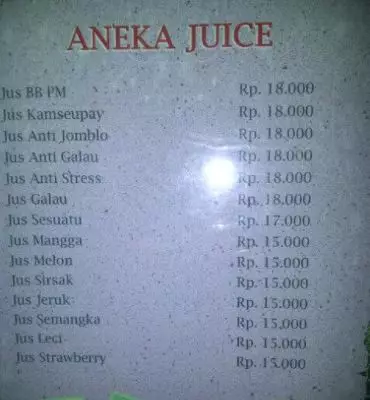 tulisan nyeleneh di daftar menu Berbagai sumber