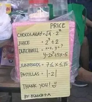 tulisan nyeleneh di daftar menu Berbagai sumber