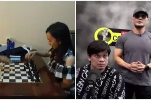 Aksi Susanto Megaranto dan Chelsie Monica main catur ini bikin takjub