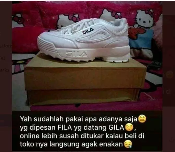 Pelesetan merek jualan di olshop © Twitter Pelesetan merek jualan di olshop © Twitter