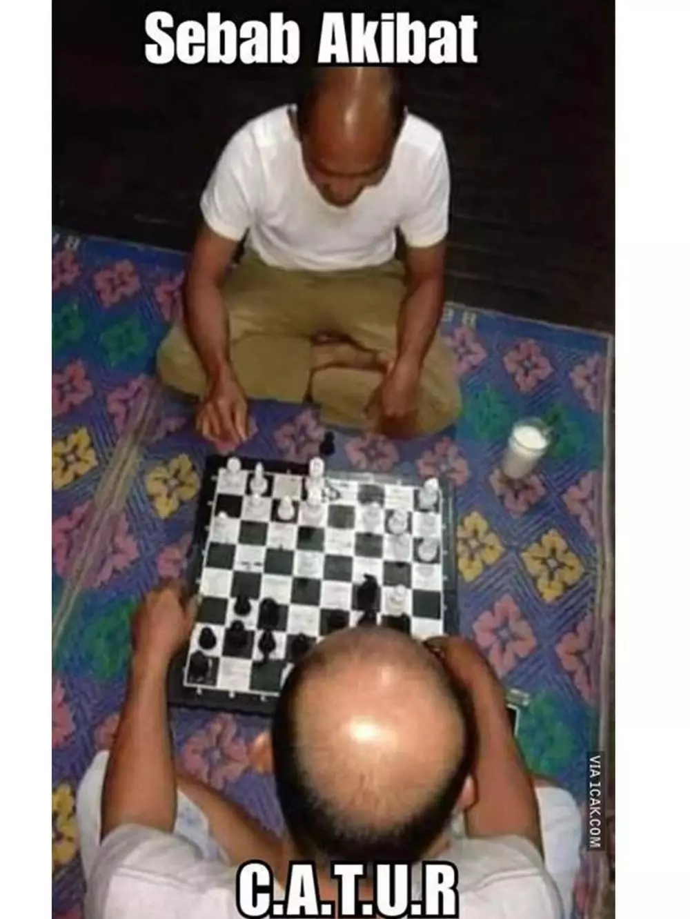 Potret orang main catur © berbagai sumber