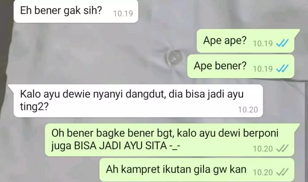 chat tebak-tebakan nyeleneh Berbagai sumber