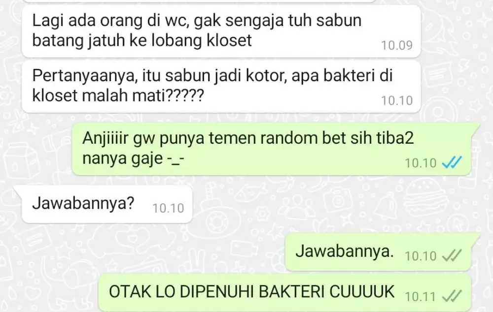 chat tebak-tebakan nyeleneh Berbagai sumber