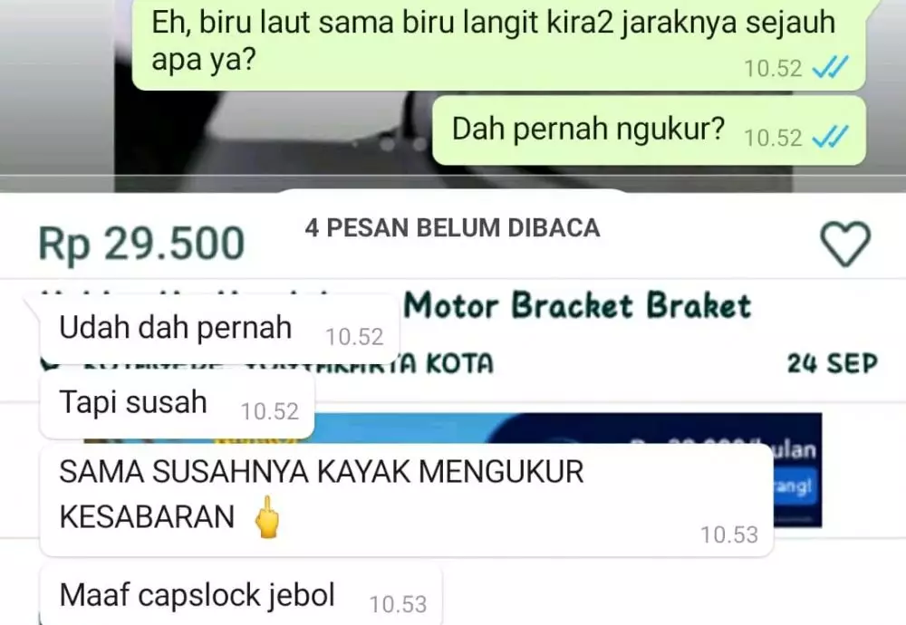chat tebak-tebakan nyeleneh Berbagai sumber