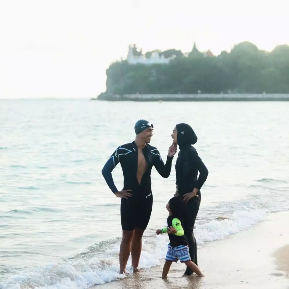 Potret Ayudia C dan Ditto Percussion saat olahraga bareng © 2021 brilio.net