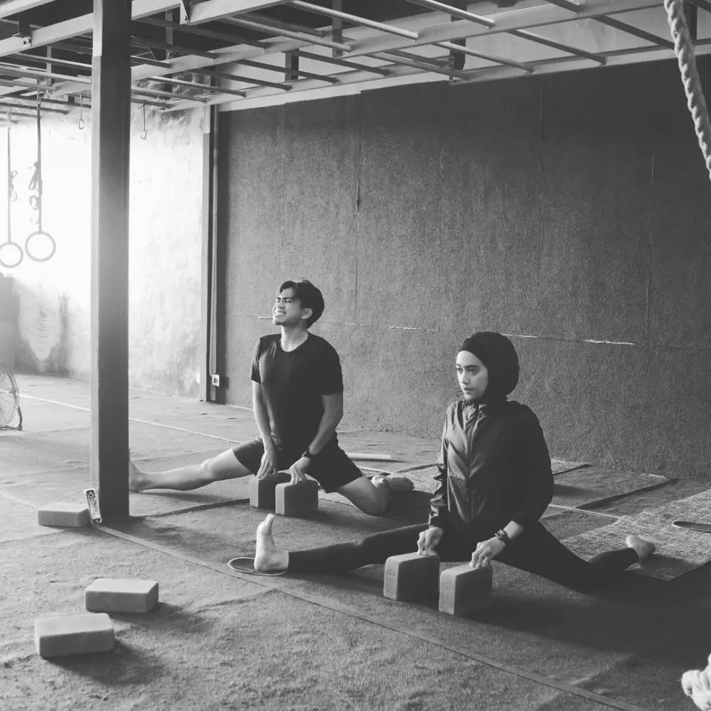 Potret Ayudia C dan Ditto Percussion saat olahraga bareng © 2021 brilio.net