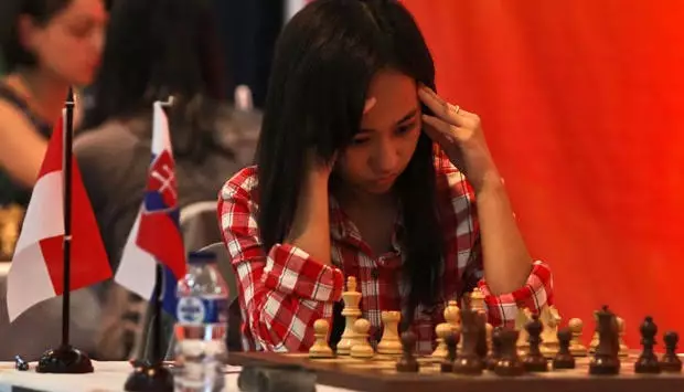 Potret WIM Chelsie pas turnamen catur Berbagai sumber