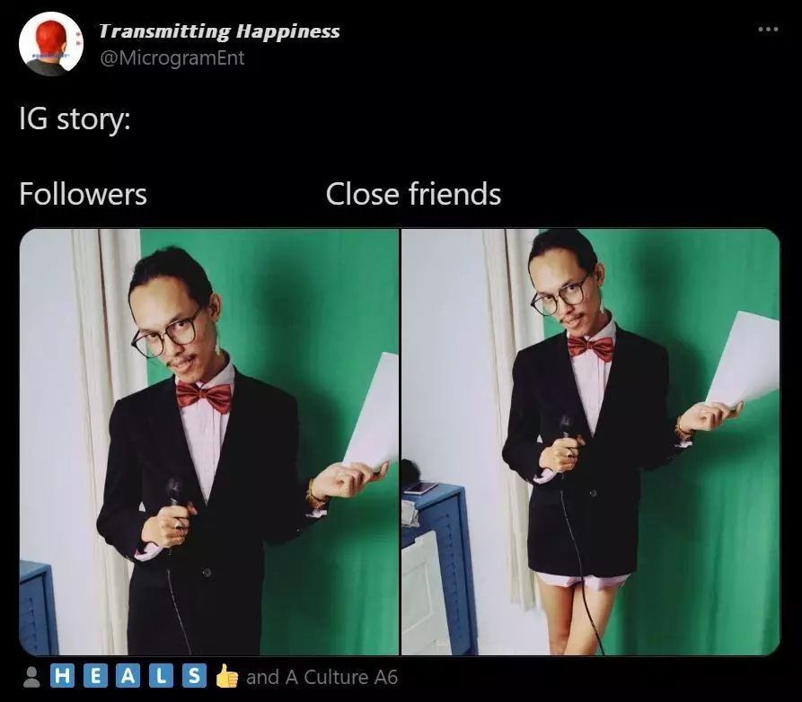 cuitan lucu beda instastory © Twitter