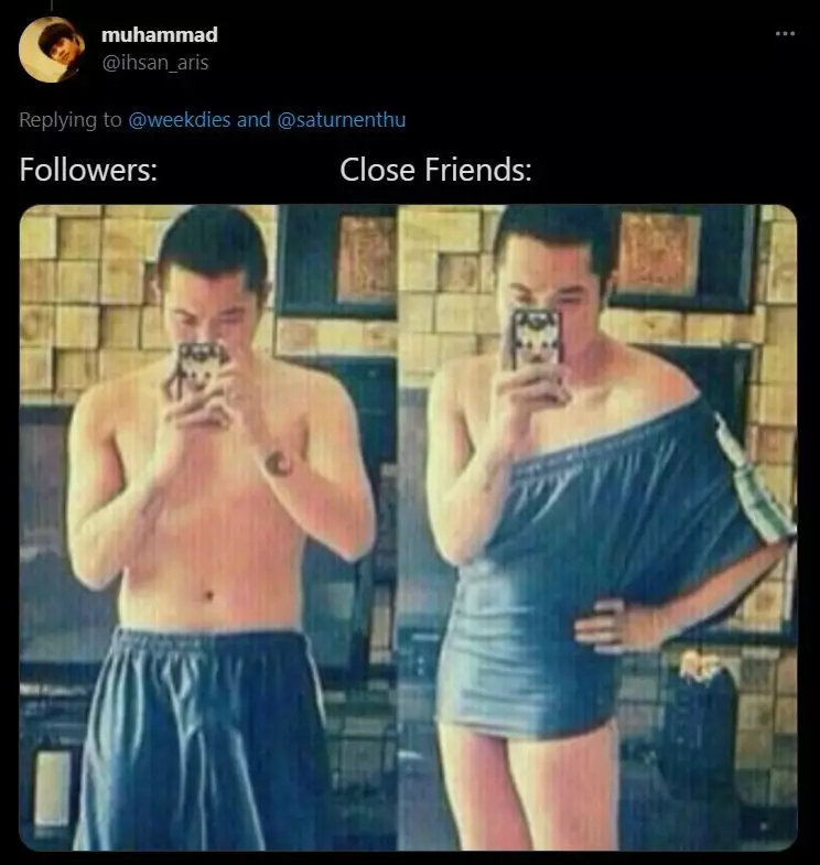 cuitan lucu beda instastory © Twitter