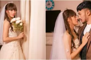 8 Potret Dara The Virgin & Tyo Anak Bintang pakai baju pengantin