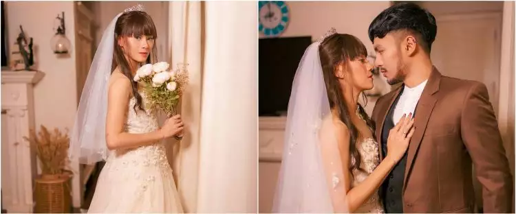 8 Potret Dara The Virgin & Tyo Anak Bintang pakai baju pengantin