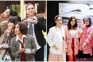 Momen kompak 6 geng seleb usia 40-an, seru bak ABG