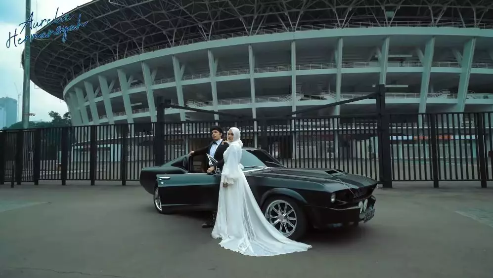 prewedding Atta Aurel di GBK © YouTube prewedding Atta Aurel di GBK © YouTube