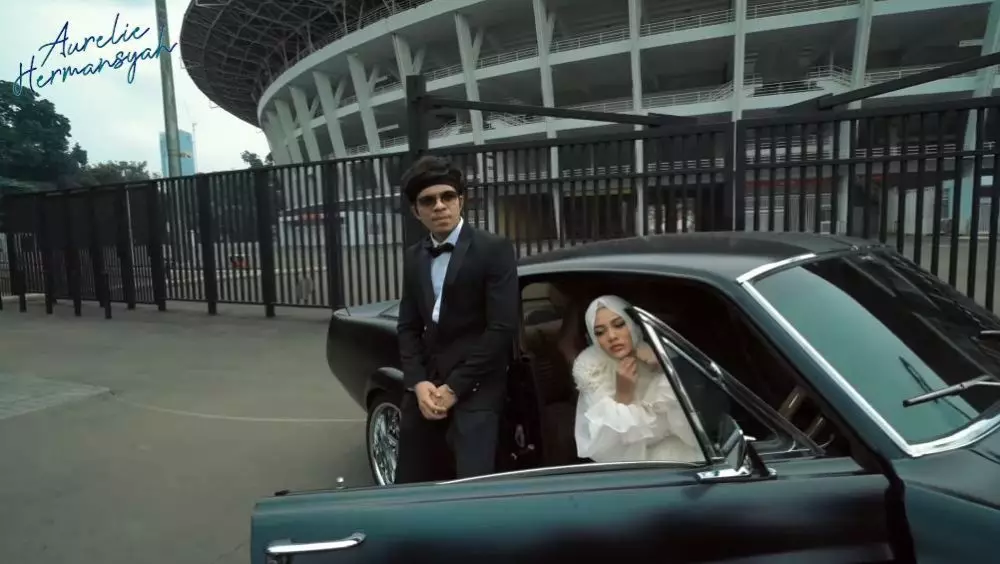 prewedding Atta Aurel di GBK © YouTube prewedding Atta Aurel di GBK © YouTube