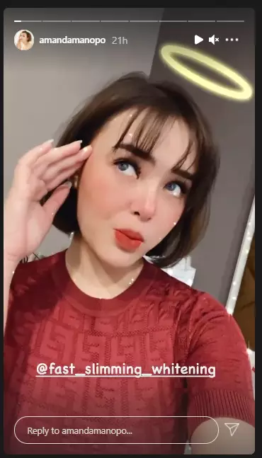 Potret Amanda Manopo berponi Instagram Potret Amanda Manopo berponi Instagram
