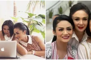 10 Potret kompak Yuni Shara, Krisdayanti, & Kartika Sary, sister goals