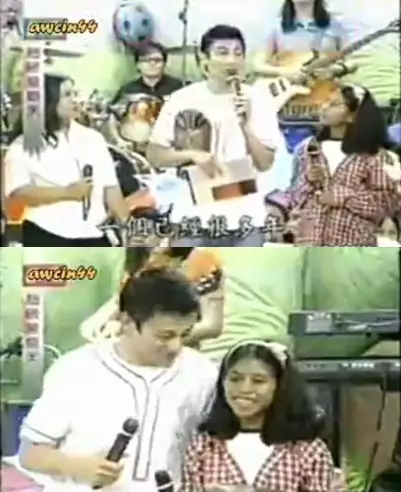 foto lawas Andy Lau dan anak angkatnya © 2021 brilio.net