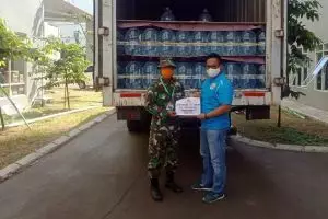 Le Minerale sumbang 65 ribu galon air mineral untuk RS Wisma Atlet