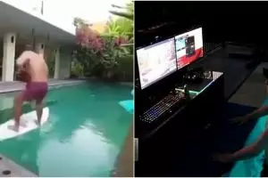 10 Tingkah kocak di kolam renang ini bikin gagal paham