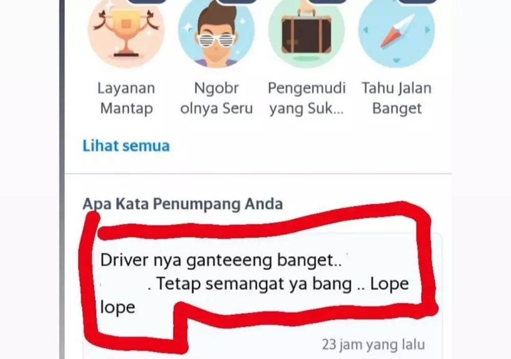 Catatan untuk driver ojek © berbagai sumber Catatan untuk driver ojek © berbagai sumber