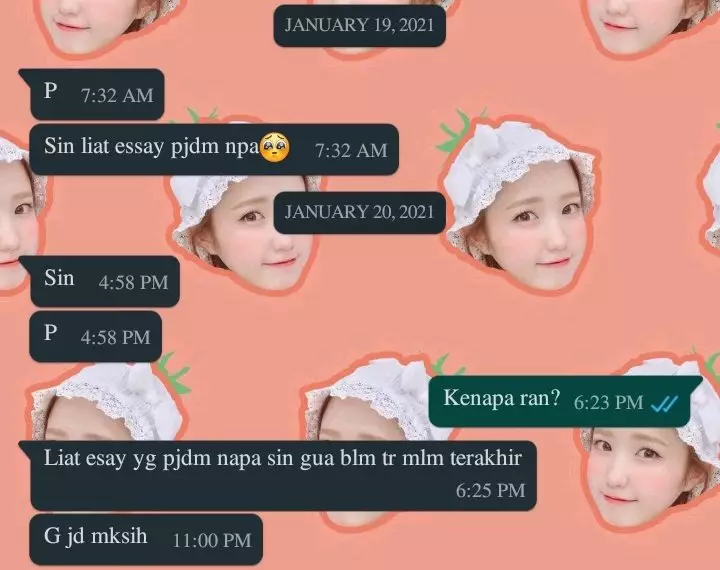 Chat minta contekan © berbagai sumber