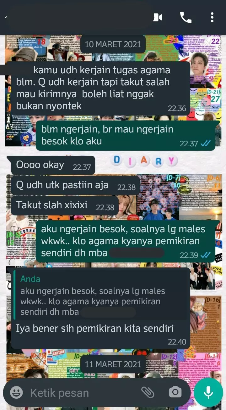 Chat minta contekan © berbagai sumber