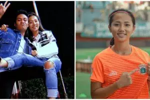 10 Potret Basia Putri, pesepak bola wanita kekasih Mahen