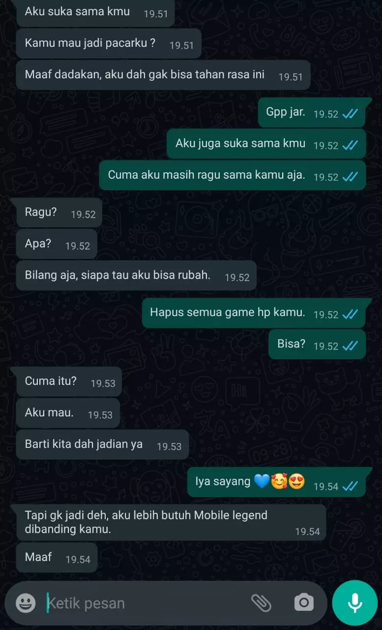chat gagal jadian lucu Instagram