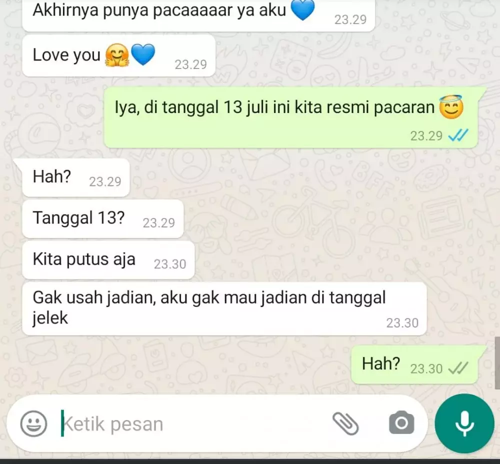 chat gagal jadian lucu Instagram