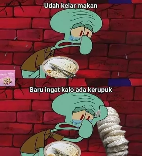 meme yang terlupakan saat makan Berbagai sumber