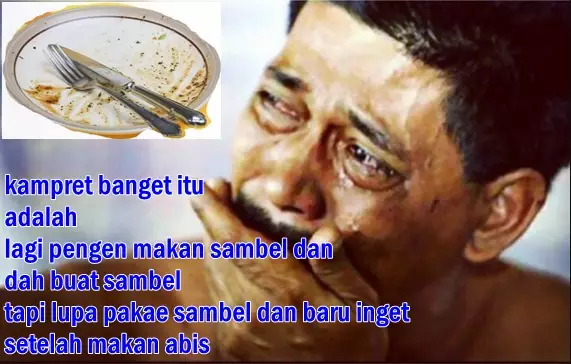 meme yang terlupakan saat makan Berbagai sumber