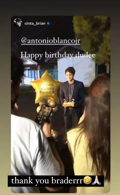 ultah Antonio Blanco ke-22 © Instagram