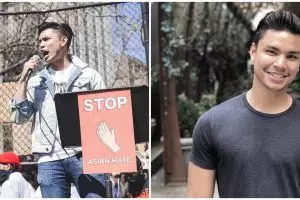 10 Potret Oliver Prasetyo, model yang ikut demo Stop Asian Hate
