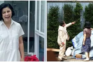 5 Potret pagar pembatas rumah Hotma Sitompul dan Desiree, gunakan seng